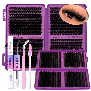 DIY Lash Clusters Kit, Eyelash Extension Tool for At-Home Beauty Makeup Application