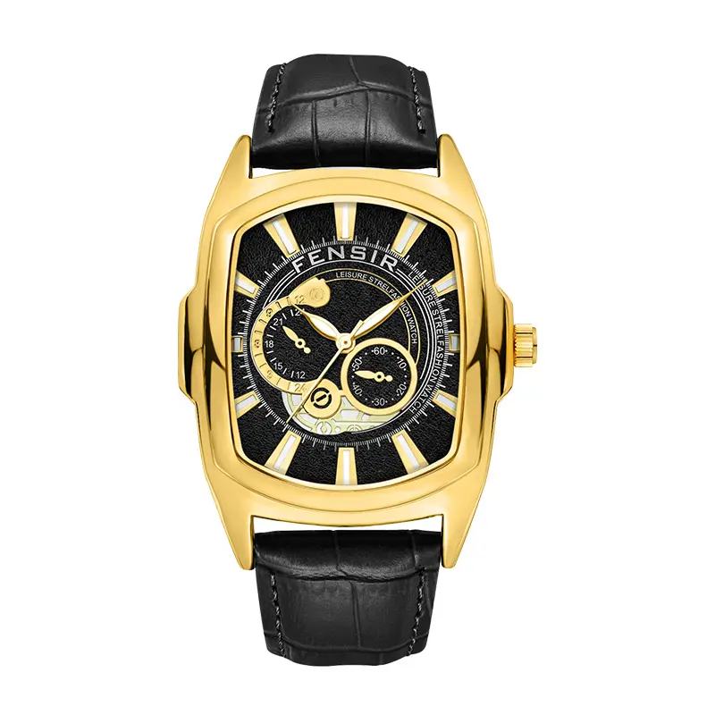 Men's casual and square dial​ dial quartz watch, party fashion watch, daily clothingdecoration, versatile trendy birthday gift watch