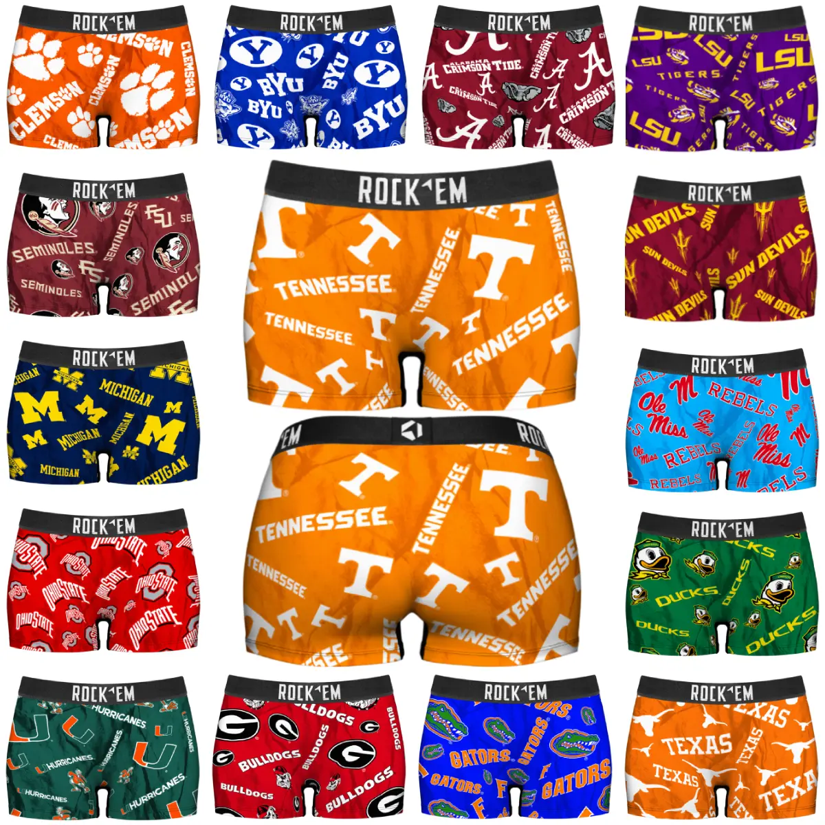 College Logos Women's Boy Shorts - Viral Cute Super Vibrant Team Prints For Fans Soft Breathable Casual Sporty Fabric