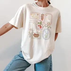 [Sale off up to 50%] Comfort Colors Cottagecore Shirt, Goose Shirt, Gardening Shirt, Summer Spring Shirt, Gift for Her