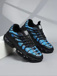 Men's Sporty Low-Top Sneakers, Breathable Textile & PU Upper Material, All Season Wear, Trendy Design, Ideal for Casual