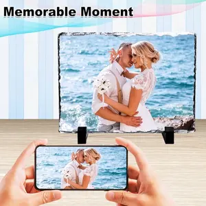 Custom Photo Frame with "Memorable Moment" Text and Displayed Display Option, Ideal for Personalization and Display