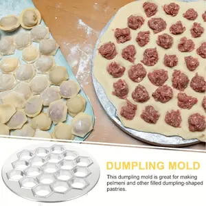 Dumpling Mold, 37-Hole Aluminum Alloy Dumpling Press, Kitchen Dumpling Maker for Handmade Dumplings