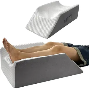 Leg Elevation Pillow Leg Wedge Pillow for Legs/Knee/Ankle Post Surgery Leg Elevating Pillow for After Surgery Recovery Wider Cooling