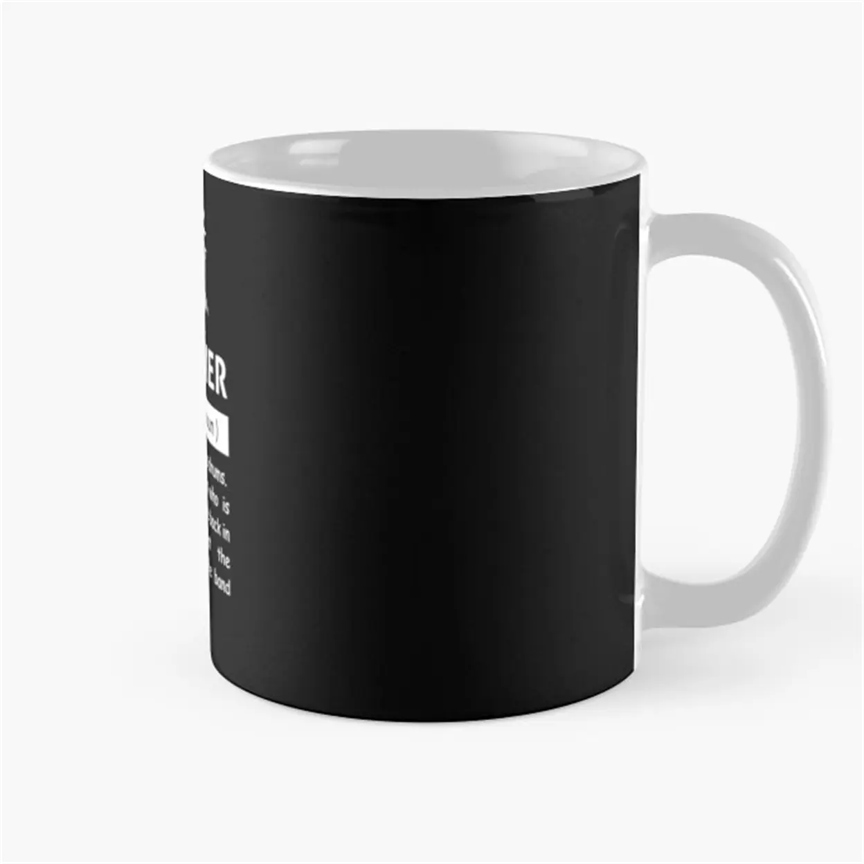 Drummer Definition Mug: Funny Gift for Musicians & Percussion Enthusiasts