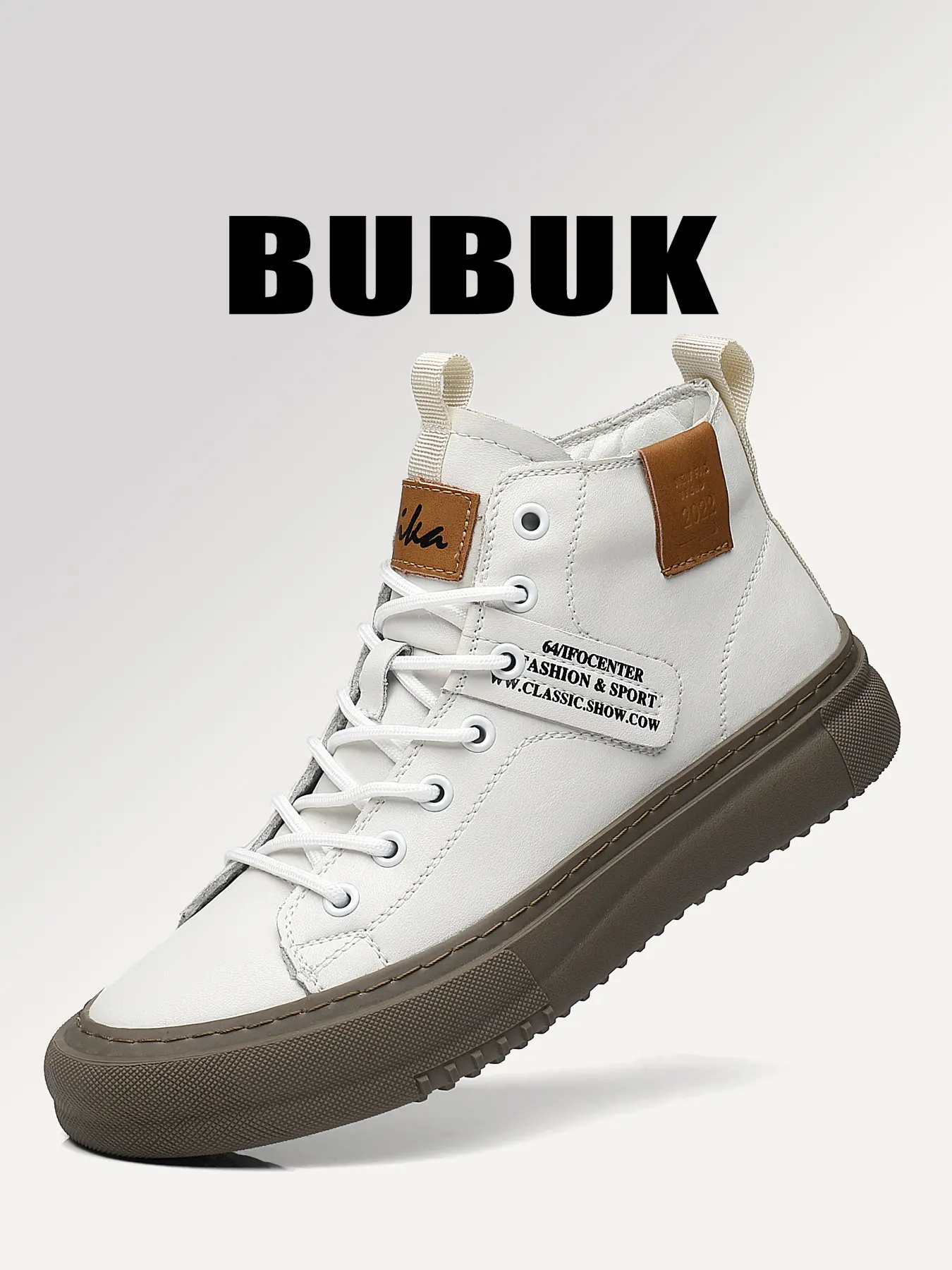 BUBUK Men's Outdoor Fashion Boots, Casual Mid-Calf Hiking & Rock Climbing Shoes, Microfiber Upper, Rubber Sole, Fall & Winter Wear