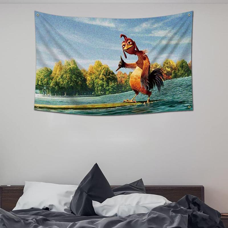 Tapestry  Chicken Joe 3x5Ft Flag Funny Tapestries Durable Man Cave Wall Flag with 4 Brass Grommets for College Dorm Room Decor Outdoor Party Banner Tree Design