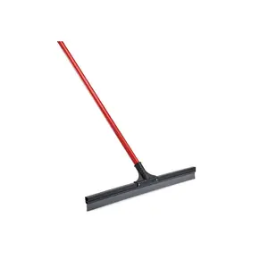 Libman High Power Commercial 24" Rubber Flex Blade Floor Squeegee Red Steel Handle