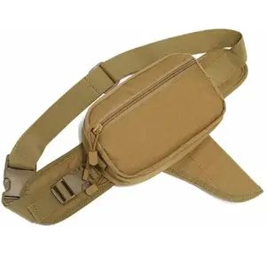 Tactical Waist Bag for Men, Concealed Carry Fanny Pack with Dedicated Holster Pocket, EDC Waist Pack, Anti Theft Hidden Pocket, Adjustable Crossbody Bag for Hiking Travel Hunting