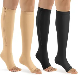 Compression Socks for Man and Women Sports Professional Knee-High Socks Mid-Calf 2 Pairs Sport fit Sock