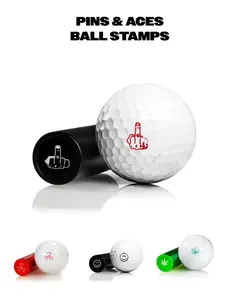 Pins and Aces- Golf Ball Stamps
