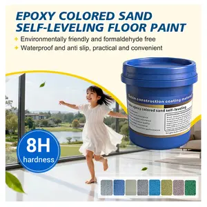Smooth Epoxy Paint No Bubbles Automatic Leveling Capable of Conducting Construction Independently Epoxy Color Sand