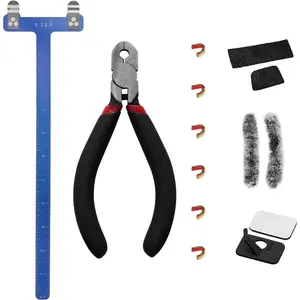 Bow String Nocking Points Set – T Square Ruler with Plier for Recurve and Compound Bowstrings