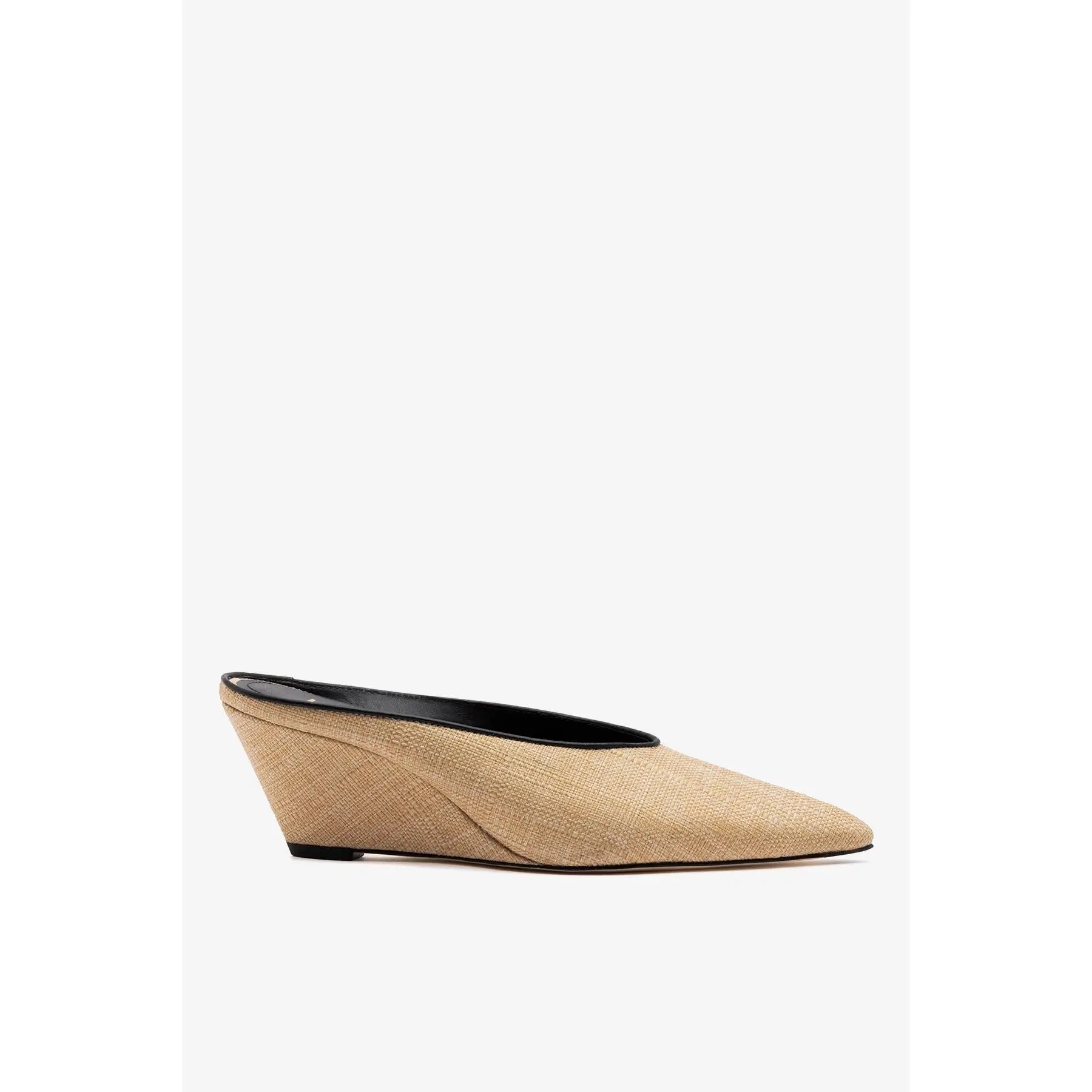Loulou Mule Beige Raffia