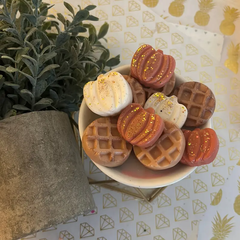 Pumpkin Pecan Waffles highly scented wax melt shapes Fall Home Fragrance