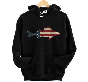 Walleye Fishing American Flag Vintage Patriotic Fisherman Hoodie, Sweatshirt, T-Shirt