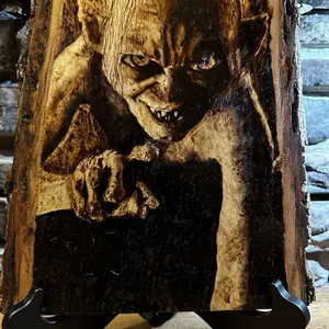 “Precious” Original Pyrography / Wood Burning Piece