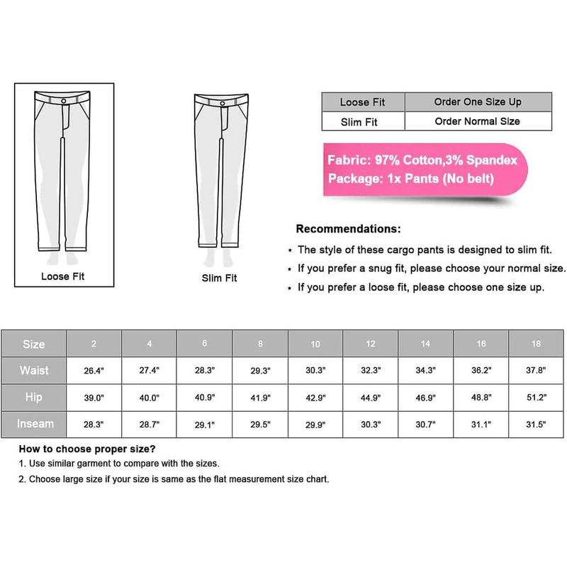 Womenswear Combat Cargo Pants with Adjustable Pockets