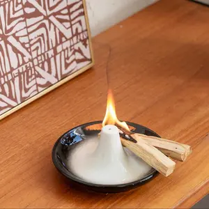 Elegant Bohemian Ceramic Incense Burner Set, Perfect Gift for Birthdays & Graduations, Ideal for Meditation & Yoga Decor