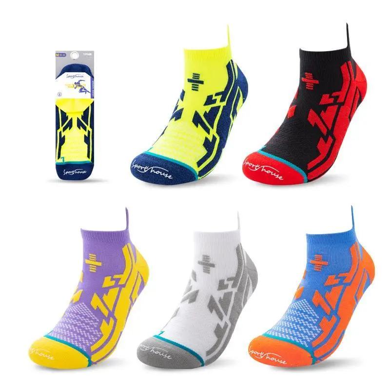 Sport's House Athletic Low Cut Running Ankle  cheer   Socks - Cushioned, Moisture-Wicking Cotton,   basketball football,   Anti-Bacterial Compression, All-Season Daily Comfort   support   grip   Socks  soccer