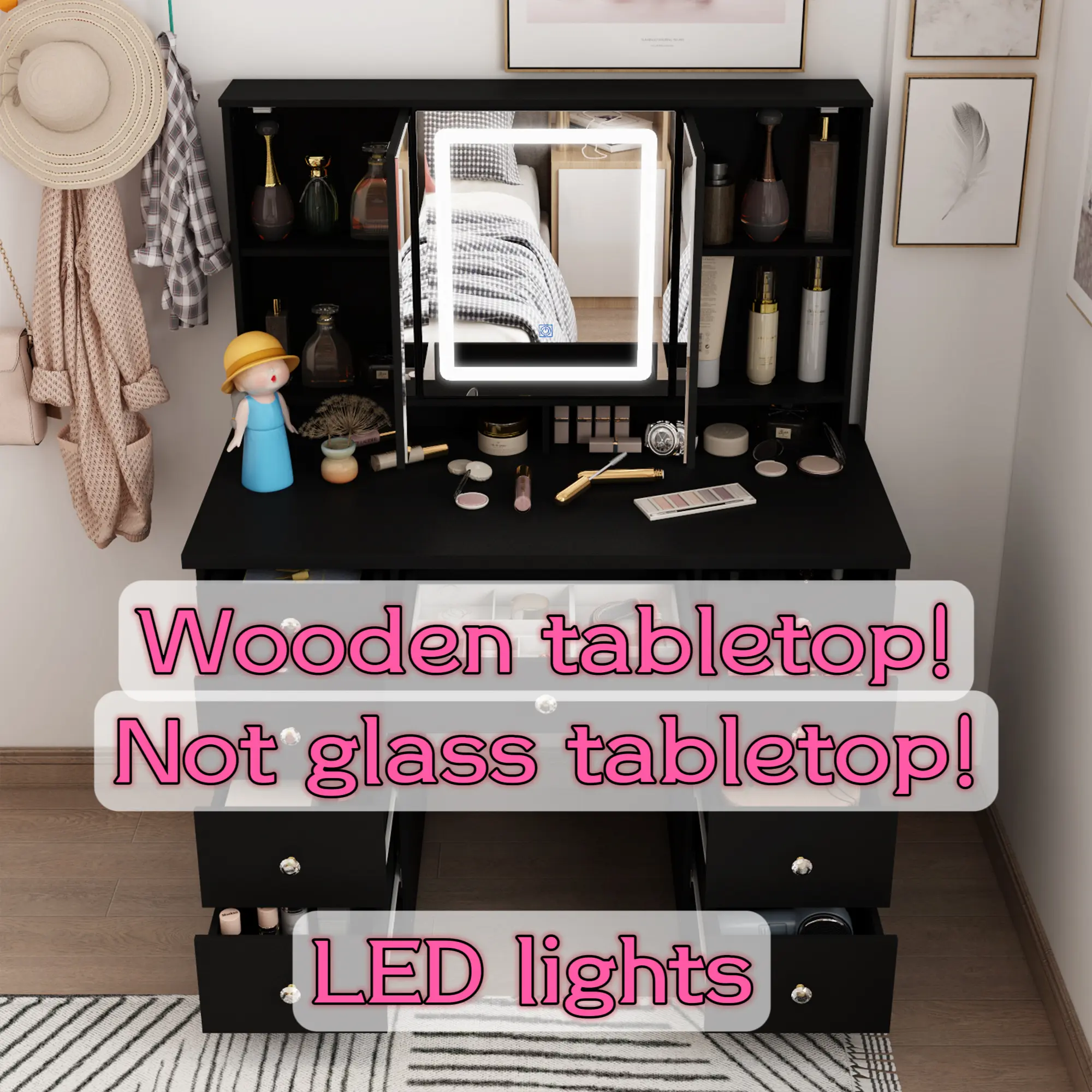 [05]Black Normal Desk-LED Light