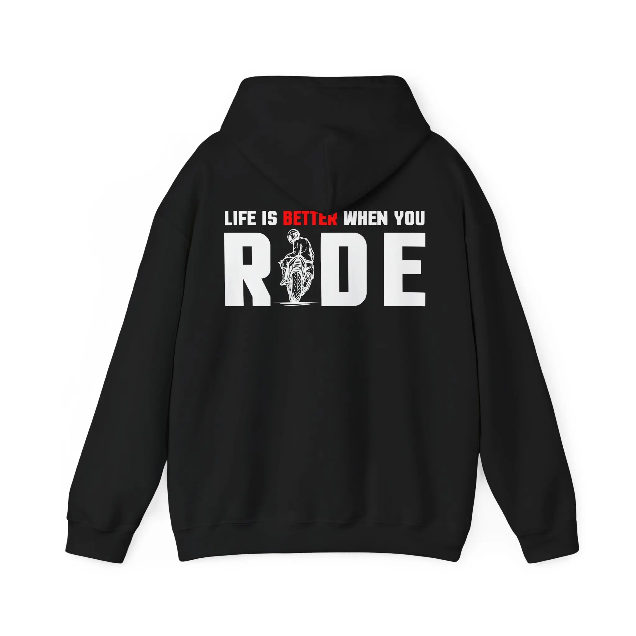 RIDE Motorcycle Hoodie | Life Is Better When You Ride Hoodie | Motorcycle Hoodie | Biker Sweatshirt | Motorcycle Gift for Riders