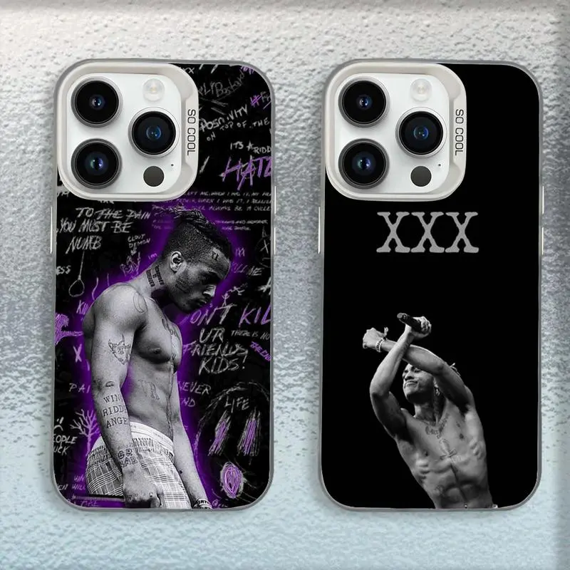 Rapper X-XXXTentacionS Phone Case Compatible with iPhone 17 Pro Max Air/16/15/14/13/12/11 Pro Max/Plus & Samsung Galaxy S26 Ultra S25 S24 S23 S22 S21 Plus Matte Shockproof Cover Protection Protective