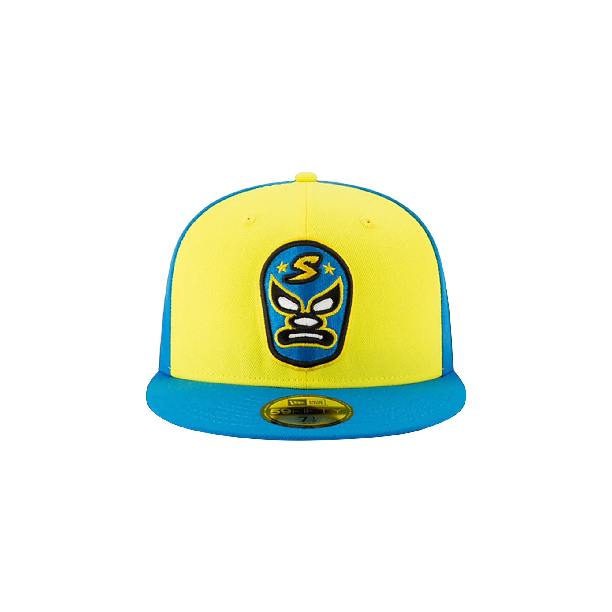 59FIFTY Sacramento Dorados Theme Night Fitted Hat "Yellow and Sky Blue / Sky Blue - Brim" NE719