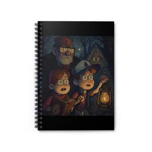 Gravity Falls Mystical Adventure Spiral Notebook - Ruled Line, Vintage Horror Journal, Creative Writing Notebook, Artist Sketchbook, Gift for [...]
