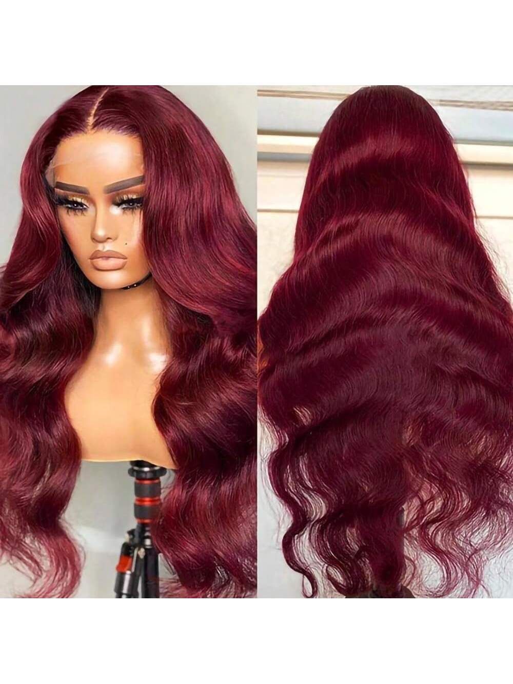 Tuneful 99j Burgundy Lace Front Wigs Human Hair 13x6 HD Transparent Lace 613 Body Wave Lace Front Wigs Human Hair Hot Red Pre Plucked Human Hair Wigs for Women Tuneful 99j Burgundy Lace Front Wigs Human Hair 13x6 HD Transparent Lace 613 Body Wave Lace Front Wigs Human Hair Hot Red Pre Plucked Human Hair Wigs for Women
