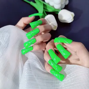 Ombre press on nails, gradient elegance nina pool,handmade acrylic nails