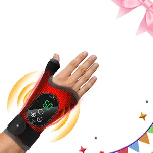 New portable wireless electric wrist guard, hot compress vibration massage wrist guard, rechargeable hand massage comfort, suitable for holiday gift giving
