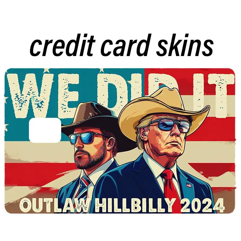 Trump 2024 Credit Card Stickers -Trump Vance We Did ltOutiaw Hillbilly2024 -Waterproof Vinyil debit creditskin cover ebt Trump 2024 Credit Card Stickers -Trump Vance We Did ltOutiaw Hillbilly2024 -Waterproof Vinyil debit creditskin cover ebt