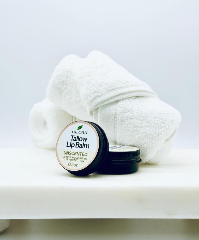 TALORA Tallow Lip Balm: Unscented (0.5oz)