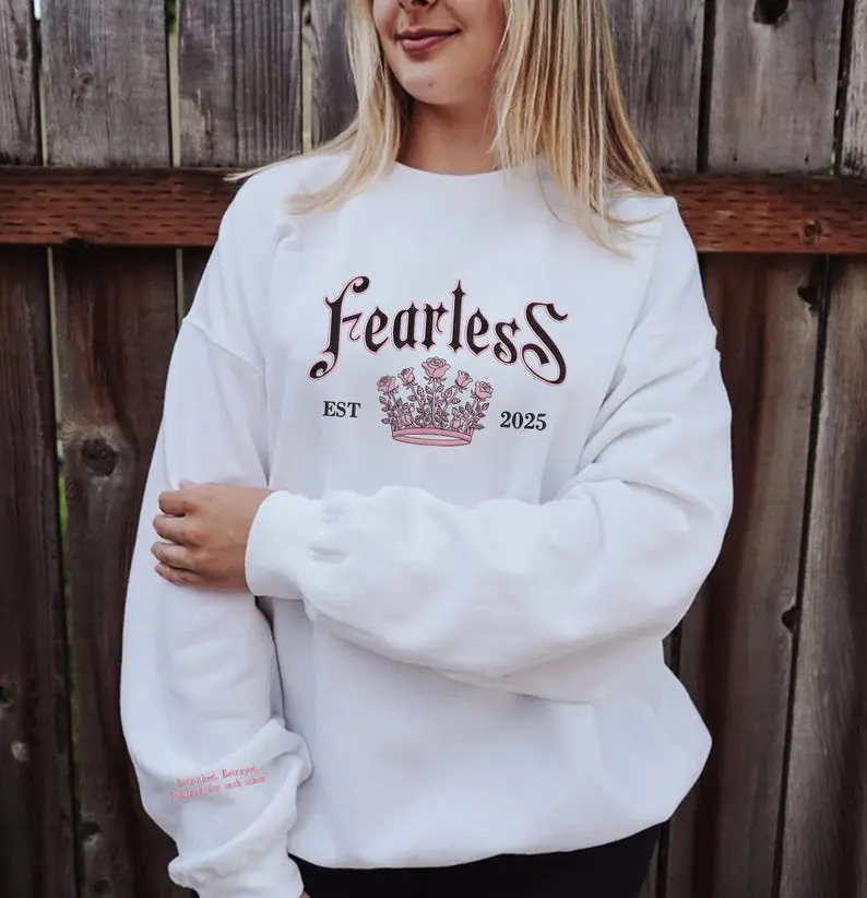 Vintage Fearless Powerless Series Lauren Roberts Embroidered Sweatshirt, Reckless Hoodie, Powerless Book Shirt, Fantasy Bookish Gift