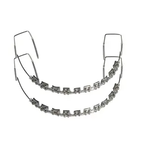 NEW Fashion Braces 1 Pair Colorful Temporary Tooth Decoration With Metal Wires Metal Bracket  Ties High Quality