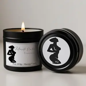 Velvet Quarters- 4oz Unscented Massage Candle