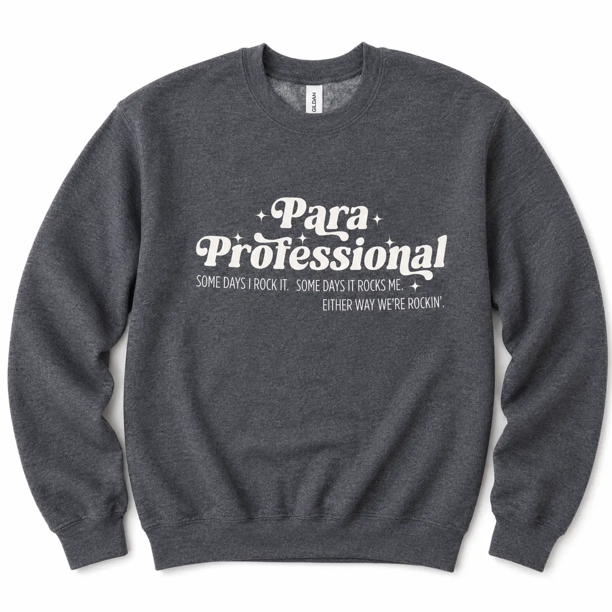 Paraprofessional Short Sleeve T-Shirt or Sweatshirt, Para Teacher Assistant TEE , Teacher Aide , Chaos Coordinator t-shirt Comfy Casual Wear Casual Loose Crewneck