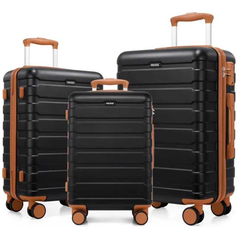 Miusse Luggage 3 Piece Set Suitcase Spinner Hardshell Lightweight TSA Lock#Outdoorfun Travel Essentials Luggagesets Durable #Dealsforyoudays