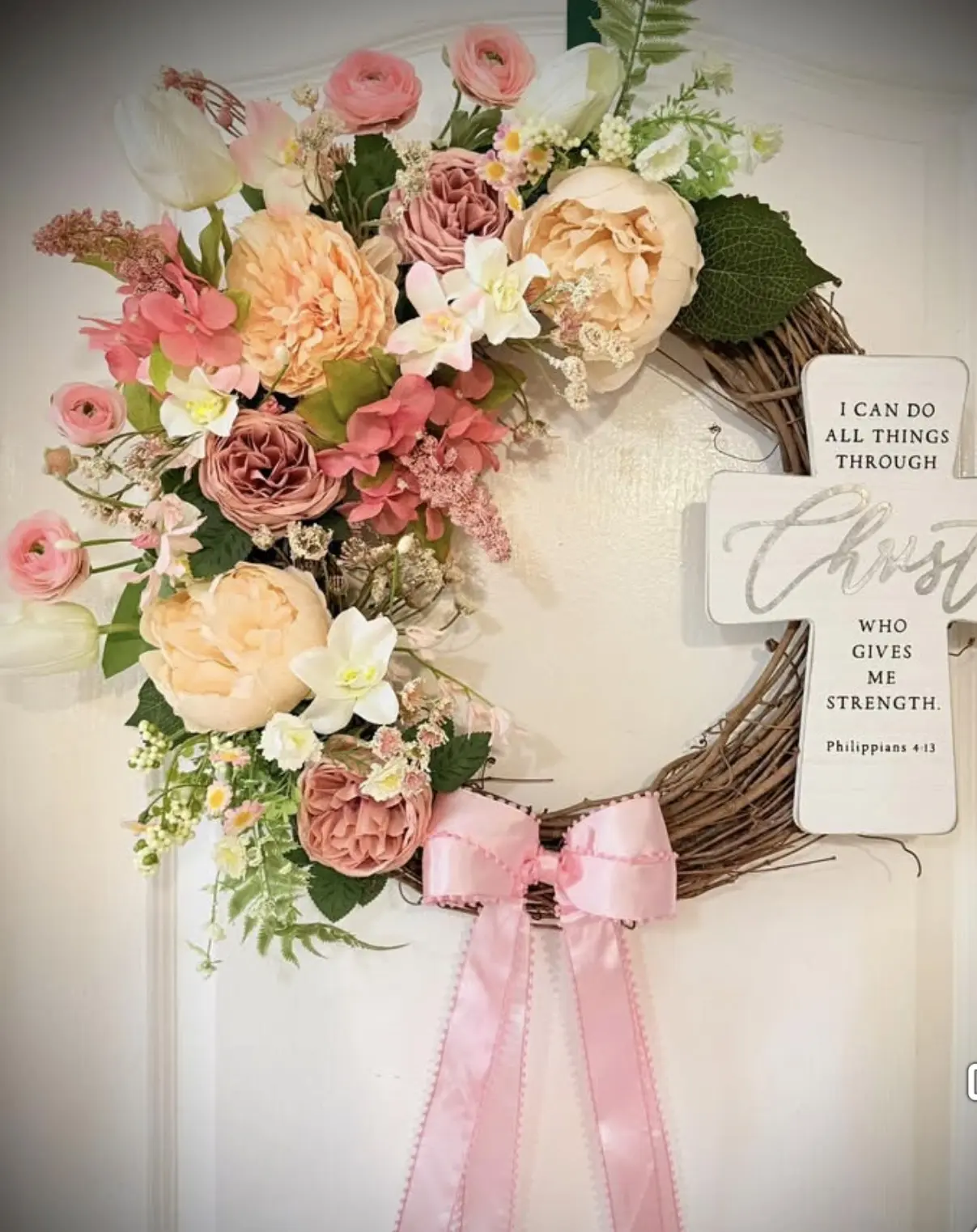 Gods pink floral wreath