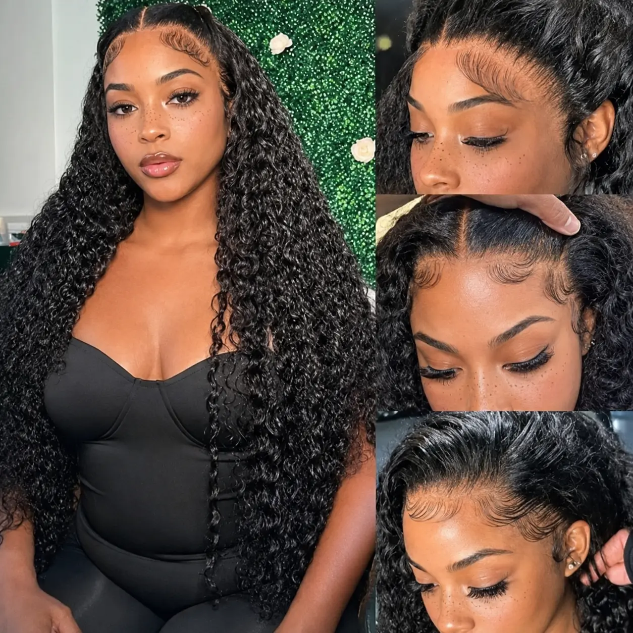 [Combo Sale 30"&30"&30"] Buy 1 Combo Get 3 Human Hair Wigs – 30 Inch Deep Wave + Honey Blonde Body Wave + Honey Blonde Straight, 13x4 HD Transparent Lace Front Wigs, Pre-Plucked Hairline, 180% Density