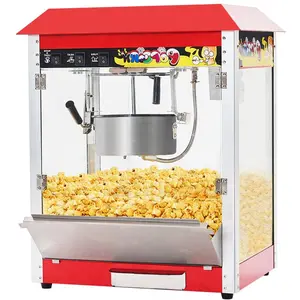Linor Commercial Popcorn Machine, 10 Oz Kettle, 1300W Countertop Popcorn Maker for 60 Cups per Batch, Movie Theater Popcorn Popper with 3-Switch Control, 2 Scoops 1 Cup,