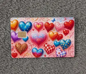 Heart Flutters #284 Card Protector Sticker, Overlay, Decorative Only