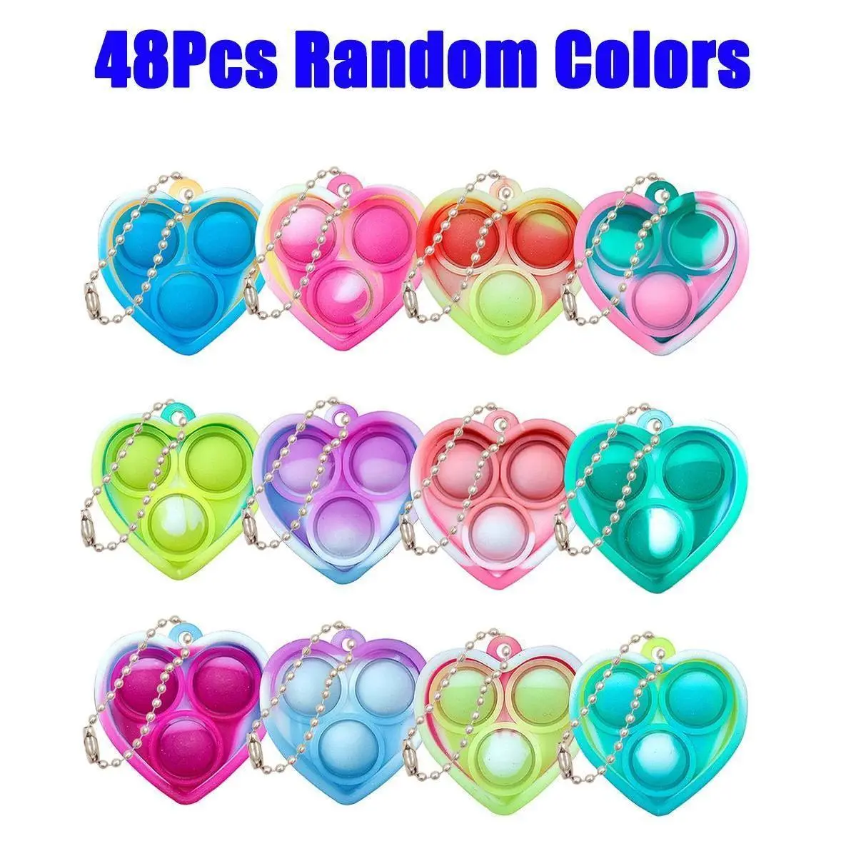 48Pcs Random Heart