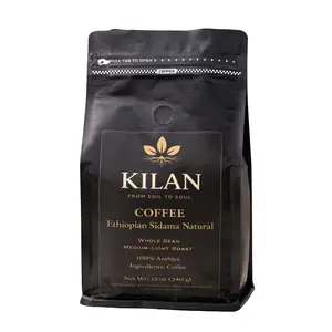 Ethiopian Sidama Natural – Whole Bean, Medium-Light Roast (12 oz)