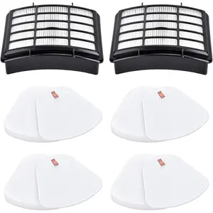 Filters for Shark Navigator Lift  Deluxe NV360 NV352 NV370 NV358 NV355 NV351 NV356E UV540 NV350 NV356 NV357, Compare to Part # XFF350 & XHF350, 2 Hepa + 4  & Felt Filter Replacement
