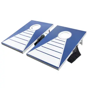3x2ft Cornhole Set Portable Corn Hole Toss Game Board Aluminum with 8 Bean Bags