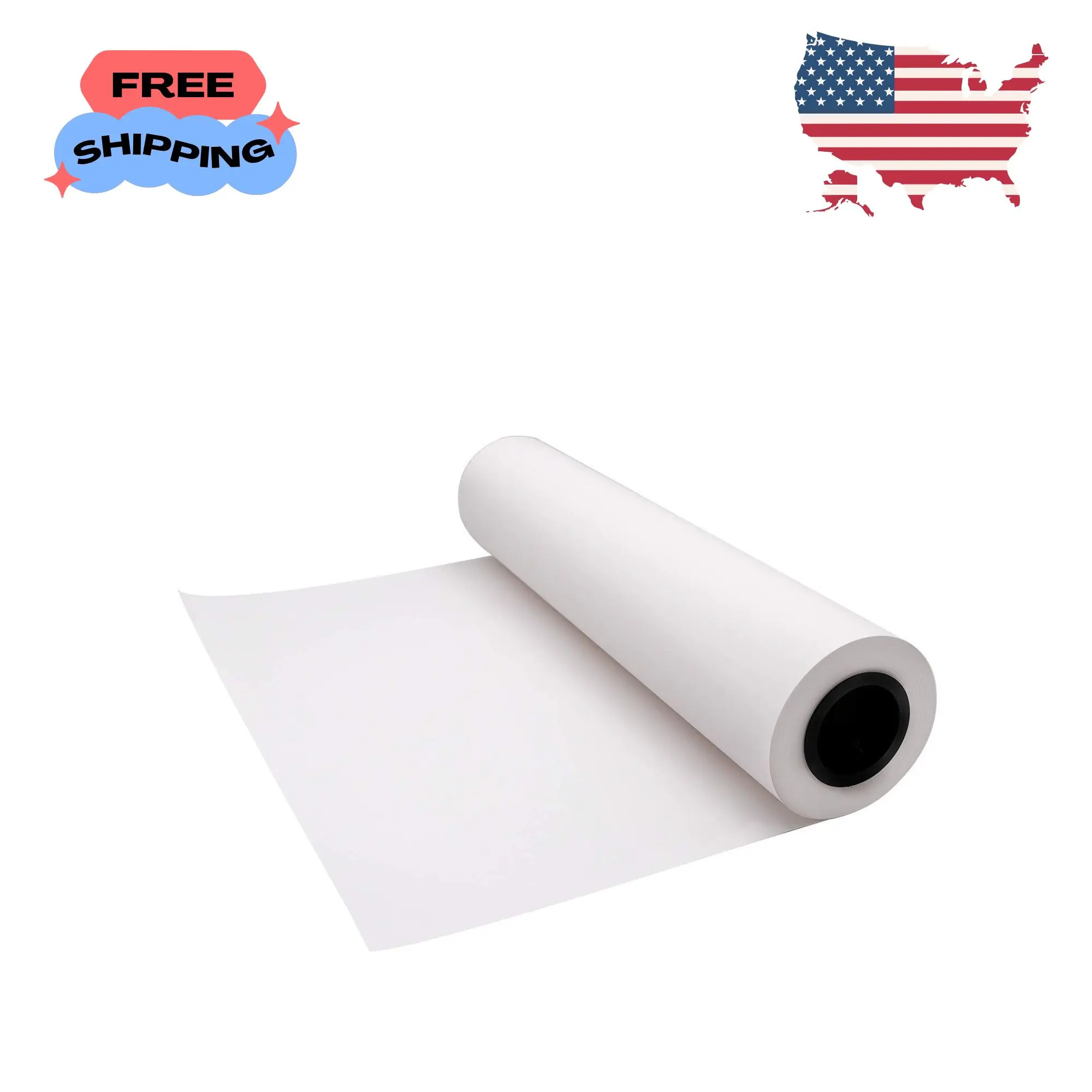White Kraft Butcher Paper Roll -18 inch x 2100 inch (176 ft)