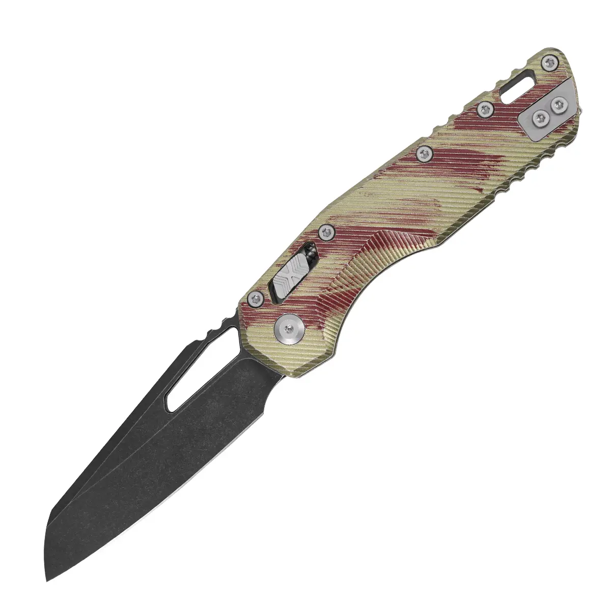 cb Mini Outdoor Folding Pocket Knife for Adults - D2 Steel Stonewash Blade, Textured g-10  Handle, Button-Lock Tactical Folder with 1-Hand Operation, Unshakable Grip, Ideal for Camping, Survival, The Ultimate Thoughtful Gift for Him