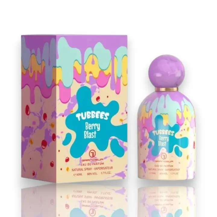 Grandeur | Tubbees | Berry Blast | Eau De Parfum | 50 ML | 1.7 oz | Natural Spray for Kids | Vaporisateur